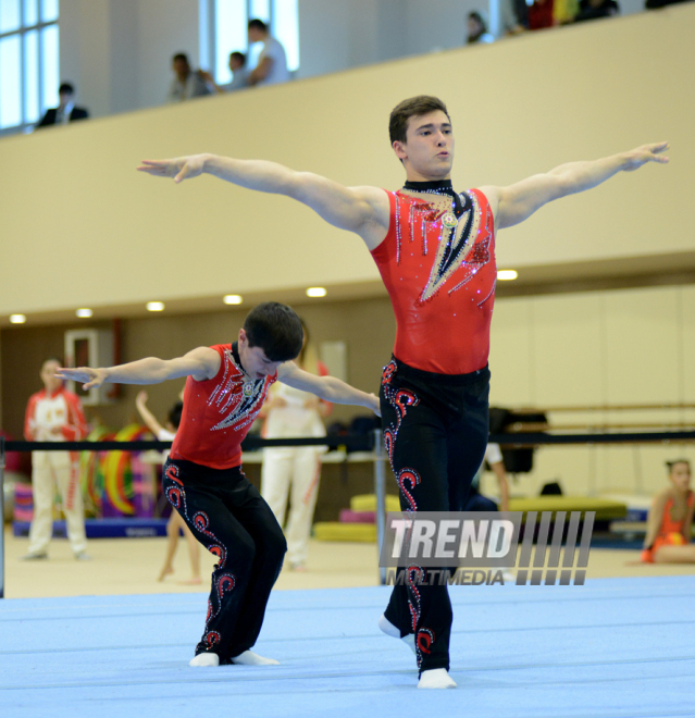 Akrobatika gimnastikası üzrə Azərbaycan və Bakı birinciliyi başlayıb. Azərbaycan, Bakı, 20 may 2016